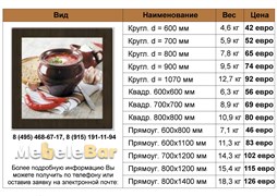 Столешница Werzalit  660 660